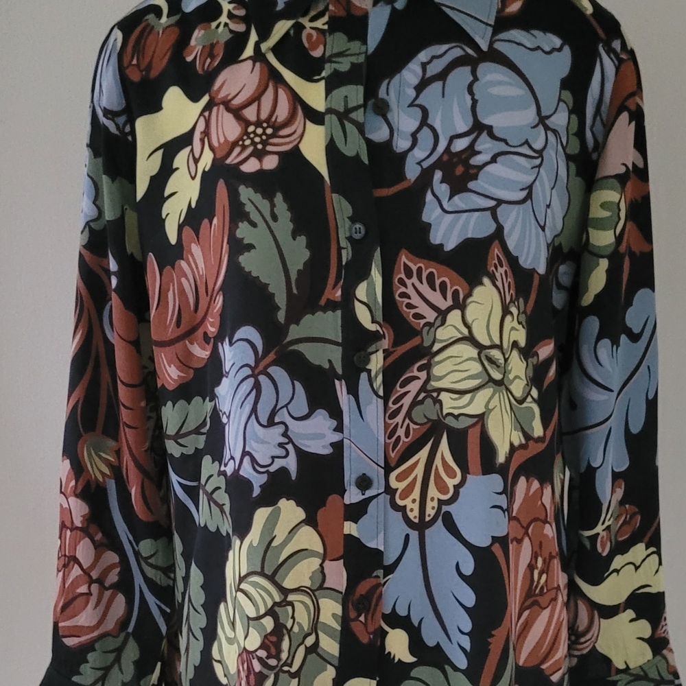 Acne Studios Multicolor Floral Button Down Shirt